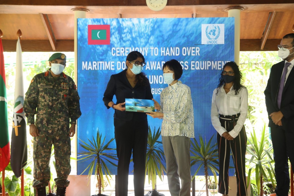 Kandumatheege rakkaatherikamah, UNODC in hadhiyaakuri thakechchaa Minister Maariya havaaluve vadaigenfi