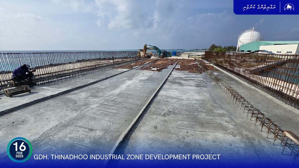 Thinadhoo industrial zonege 88 percent masakkaiy ninmaalaifi
