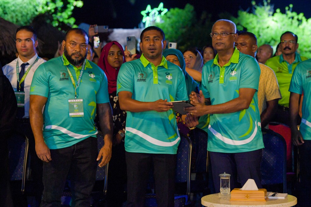 Photo: Asia ge Bodybuilding mubaaraaiy Raajjeygai feshun