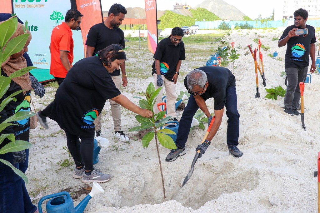 Clean Maldives launches 1,000 tree planting program in Hulhumalé