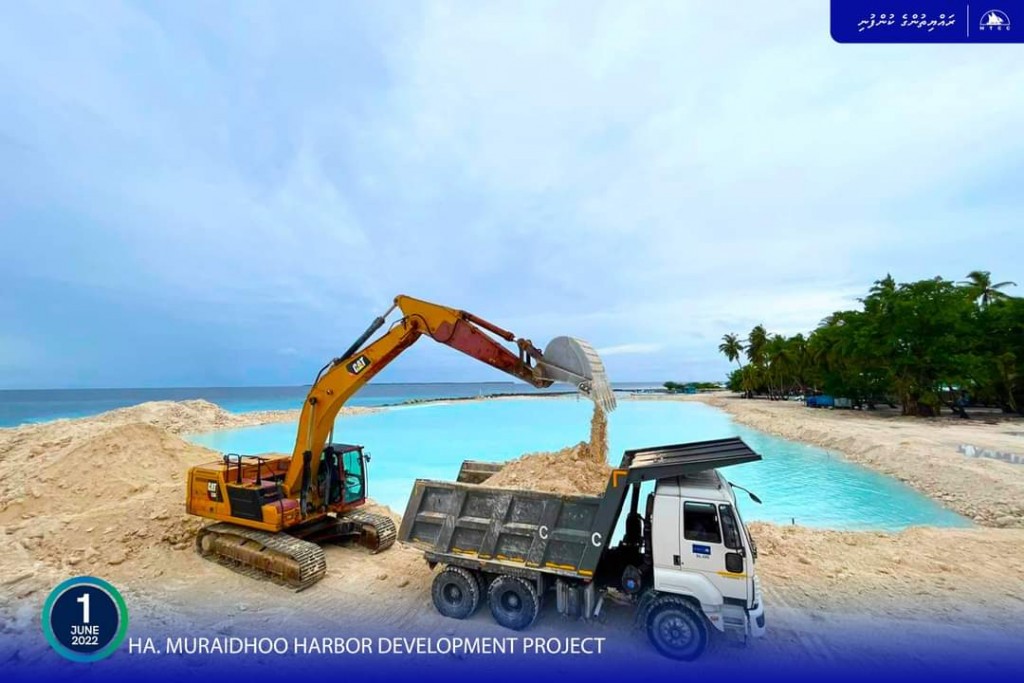 MTCC completes 75% work on harbor basin dredging for Muraidhoo Harbor Project