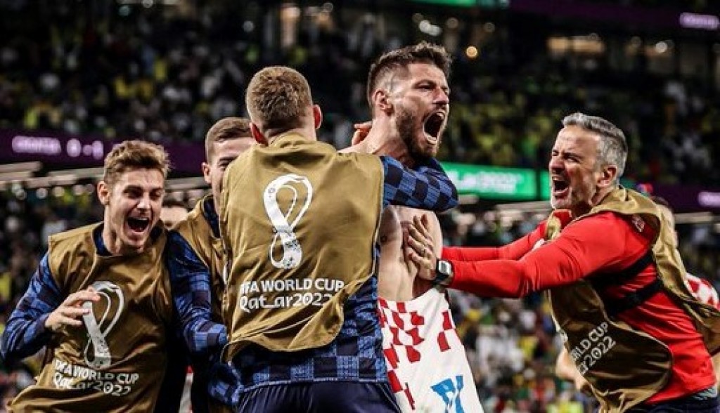 Penalty gai 5 thareege Brazil rovvaalai, Croatia semi ah
