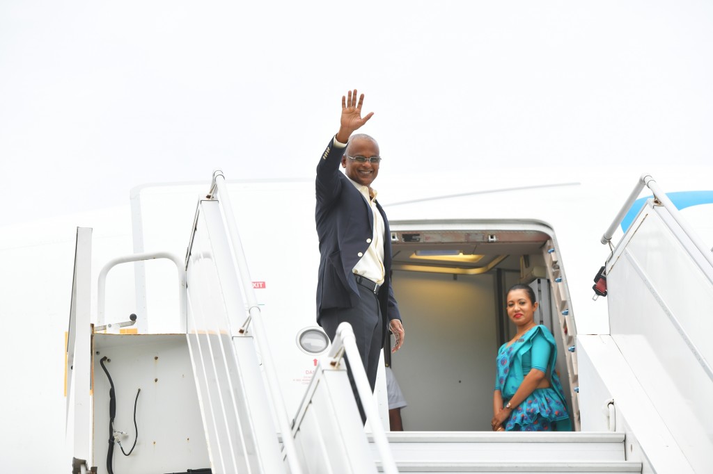 UN ge aanmu majileehuge 76 vana jalsaa ah Raees Solih America ah vadaigannavanee