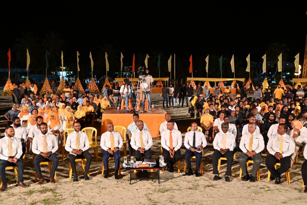 Photo: Kulhudhufushi gai beyvi Raees Solih ge campaign jalsa
