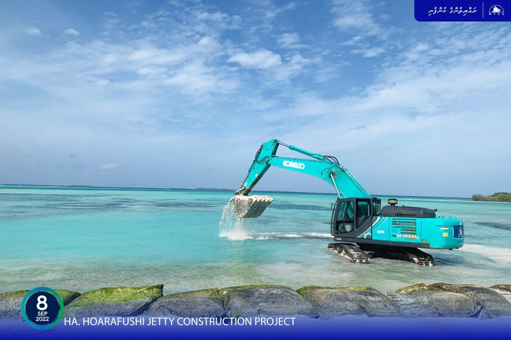 Hoarafushi Airport ge jetty hedhumuge masahkaiy fashaifi