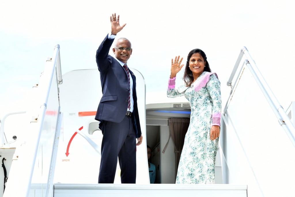 President and First Lady departs on unofficial visit to Sri Lanka