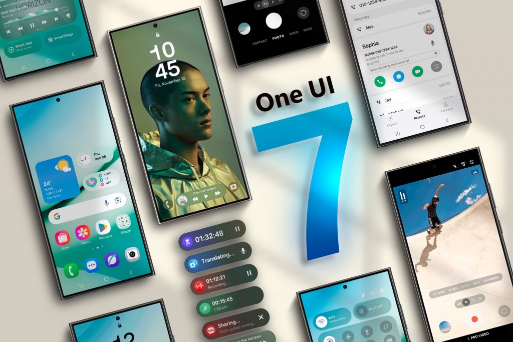 Samsung in ithuru device thakah One UI 7 ge update dhookuranee