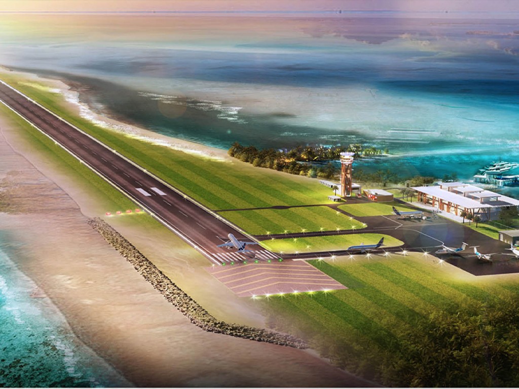 Runway bodukoh Maafaru Airport ge International dhathuruthah alun fashaifi
