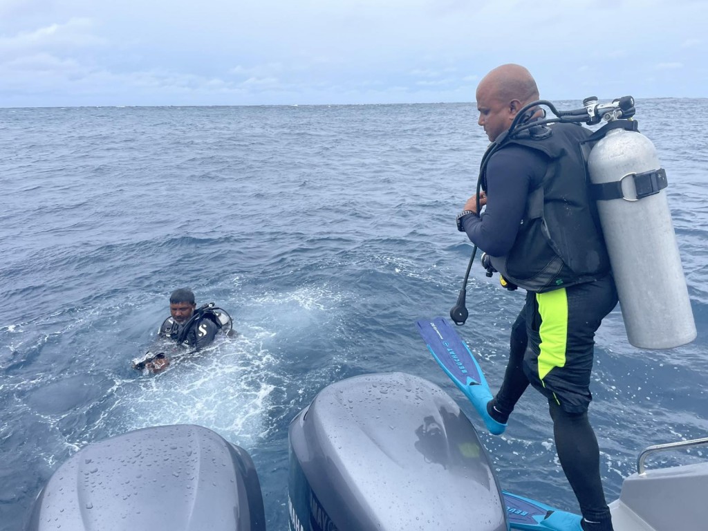 Saeed hoadhumuge operation: 68 metre adin dive belt eh fenijje