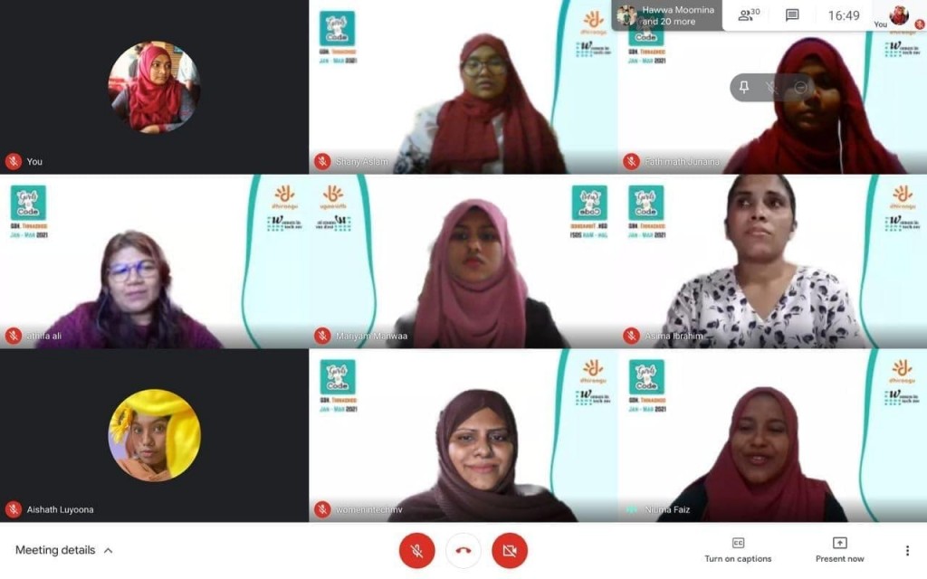 Girls to code program Thinadhoo gai fashaifi