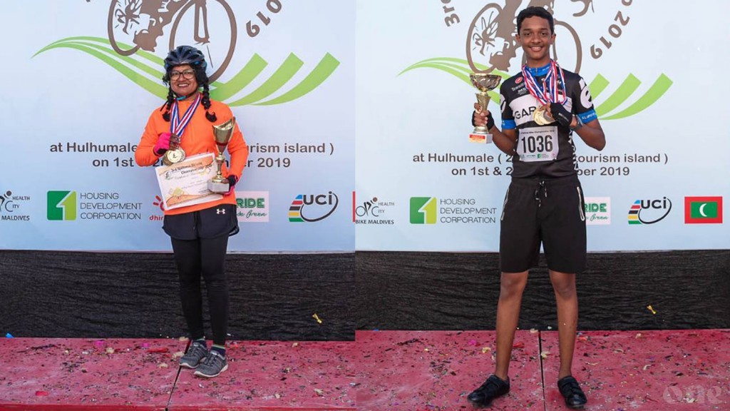 Alyan and Asma the top athletes in the National Bicycle Championship