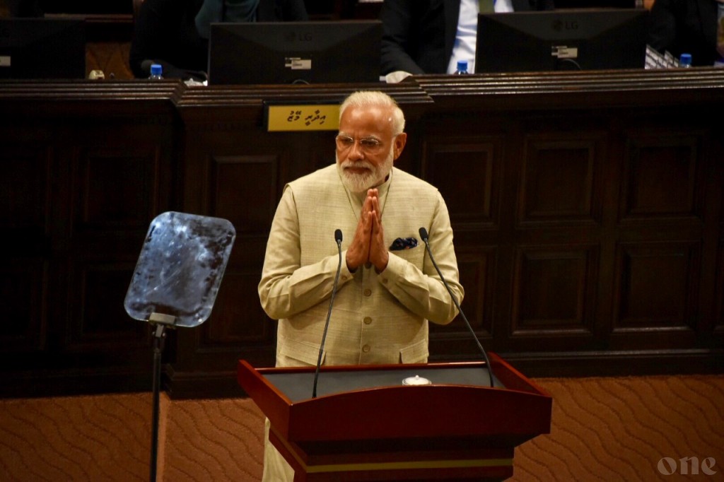 Modi addresses the Maldivian Parliament
