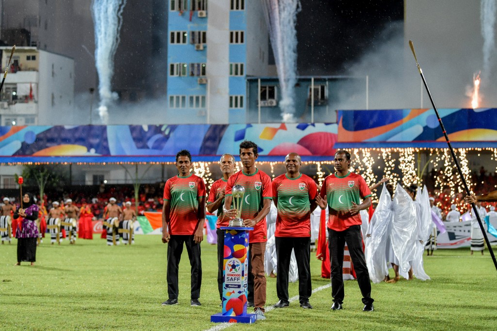 #OnePhoto : SAFF Championship 2021 ge hulhuvumuge rasmiyyaathun aakohdhinee rann maazee!