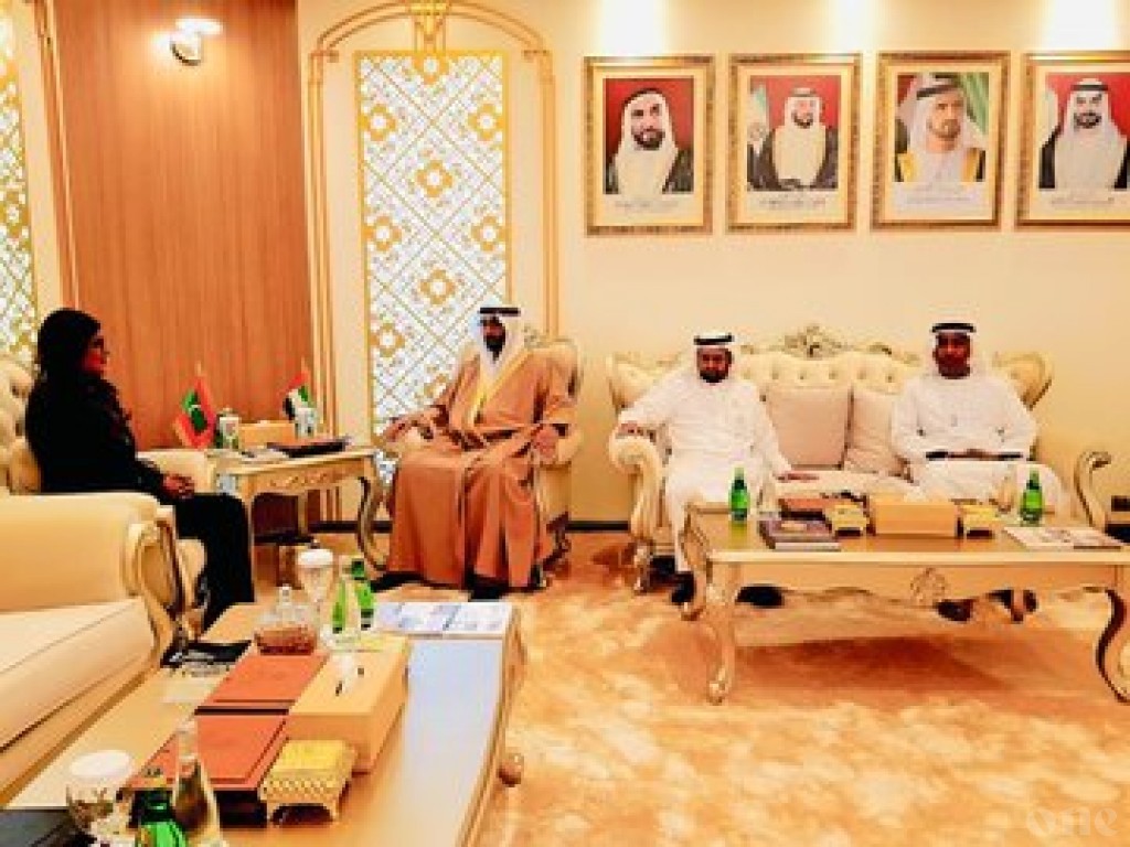 UAE Minister of State meets and Maldivian Defence Minister