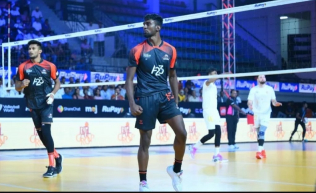Guru Prasanth ge sababun Asian Games Volley ge medeyyakah India kuraa ummeedhu aavefai