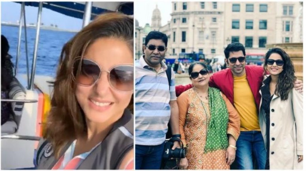 Kasautii star Hina Khan in Maldives