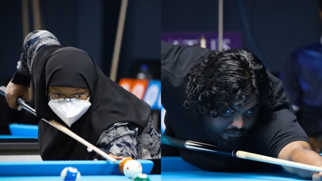 National billiard championship: Singles champion kan Saahil aai Aisthah Ali ah