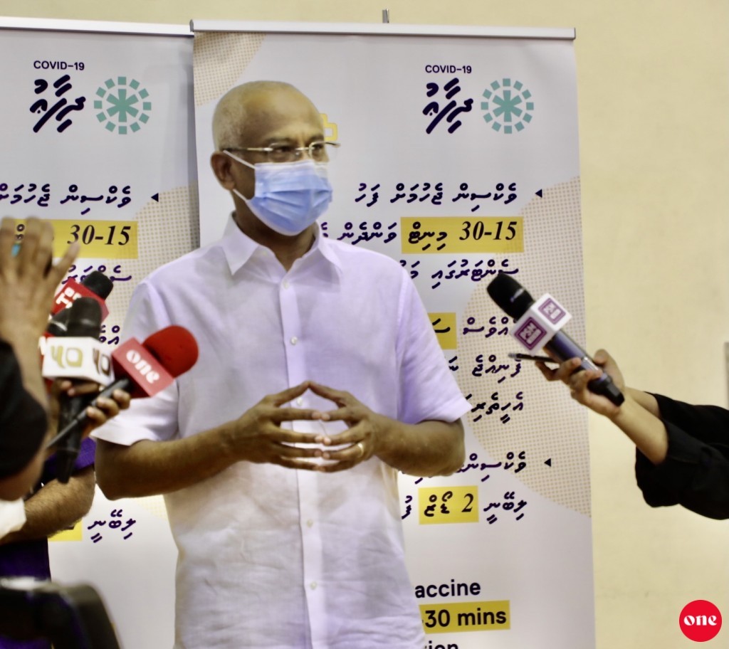 President Solih: It is a goal to vaccinate everyone living in Maldives in six months
