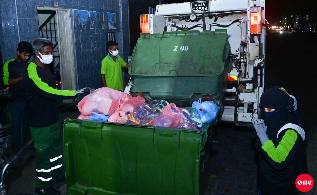 WAMCO in Thilafushi waste disposal site in hidhumaiy dhey gadi thakah badhalu genesfi
