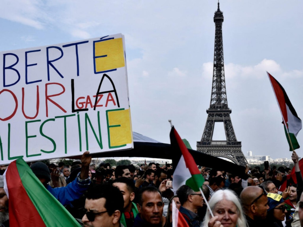 France gai Pro Palestine muzaaharaathah beyhvvun manaa koffi