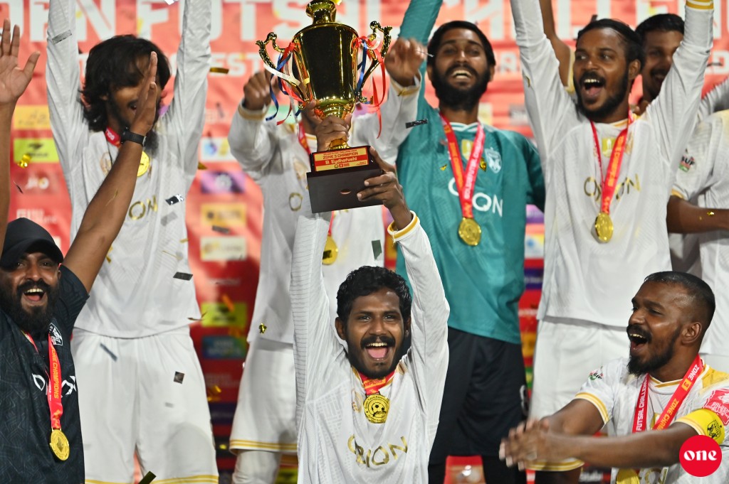ވަން ފޮޓޯ: ގޯލްޑަން ފުޓްސަލް ޗެލެންޖް 2025ގެ ފޯރިގަދަ ޒޯން ފައިނަލްތައް