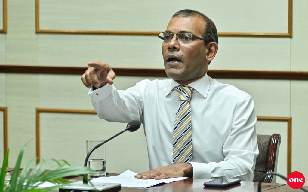 Sarukaaraai MDP ge vaadhaverin India aa gulhey gothun dhakkaa fithunaveri vaahakathah huhttuvan jehey: Raees Nasheed