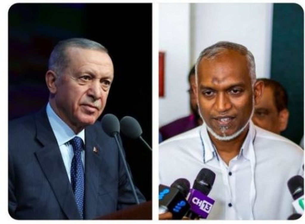 Palestine ge haalathai gulhey gothun Turkey ge raees aai Dr. Muizz phone in mashavaraa kuraivaifi