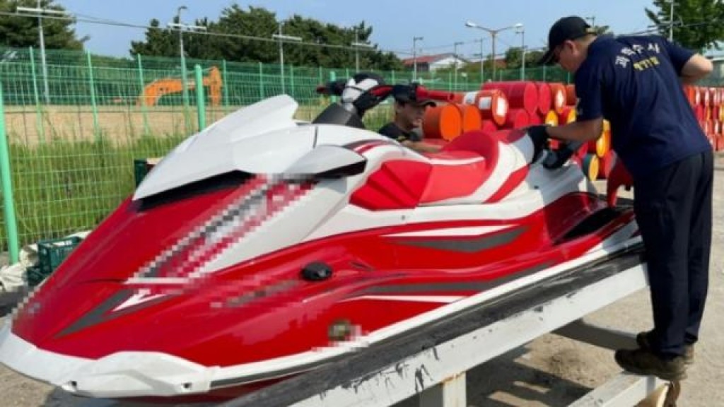 Jet ski ehggai dhekunu Korea ah etherevaan ulhunu China meehaku hayyarukohhfi