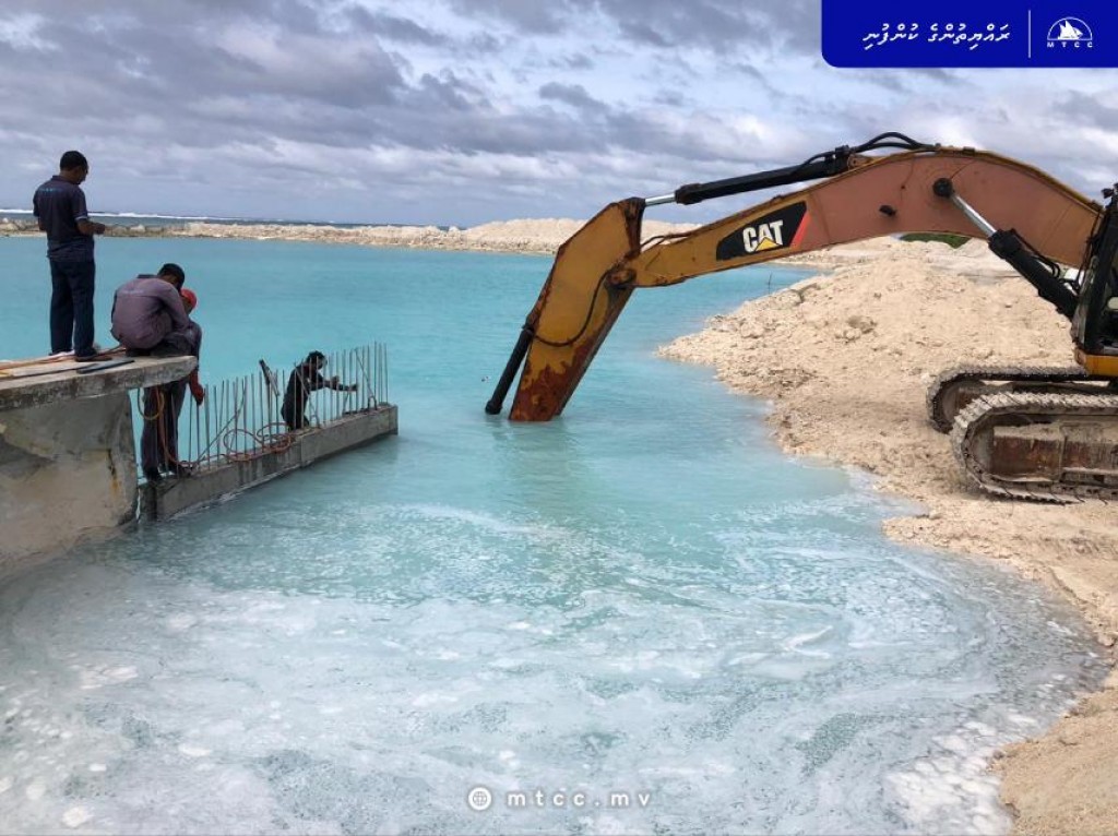 Bilehfahi inner sea wall construction begins
