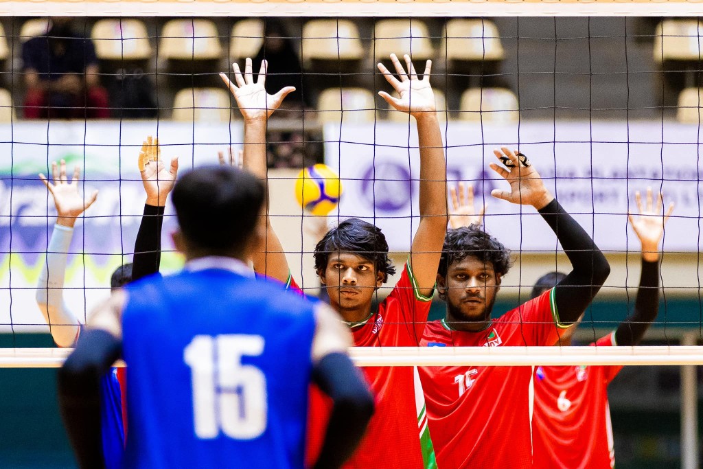 Zuvaan Volley team in Nepal aa dhekolhah kulhunu match inves balivee 3 set in