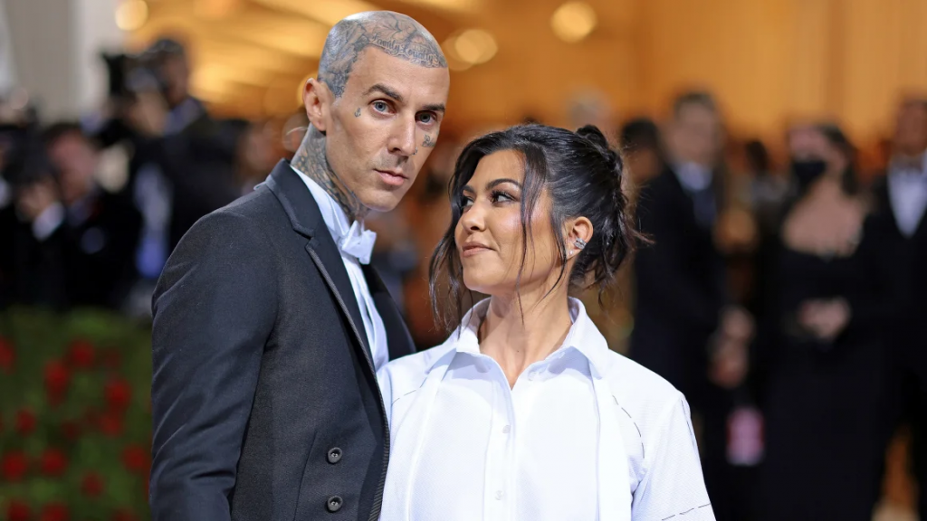 Kourtney Kardashian and Travis Barker share first glimpse of son Rocky
