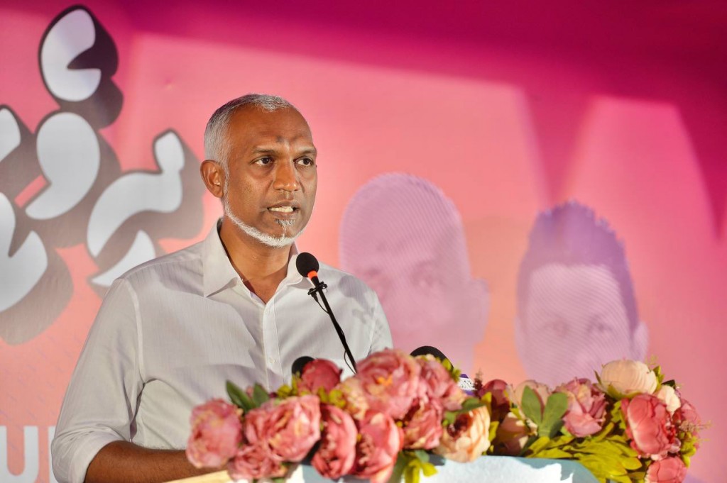 Goahchaai flat libigen mihaaru oiy goathi dhookohlan nujehey goiy hadhaanan: Muizzu