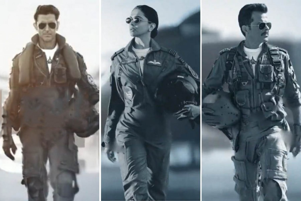 Hrithik adhi Deepika ge film 'Fighter' ge teaser release kohffi