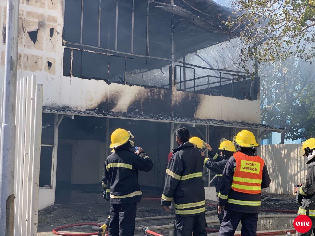 Fire at former flu clinic behind Hiyaa Flats