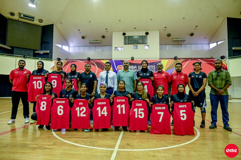 SABA championship: Naibu Raees, Gaumee Basket team ah jersey havaalu kohdhevvai hiyyvaru dhevvaifi