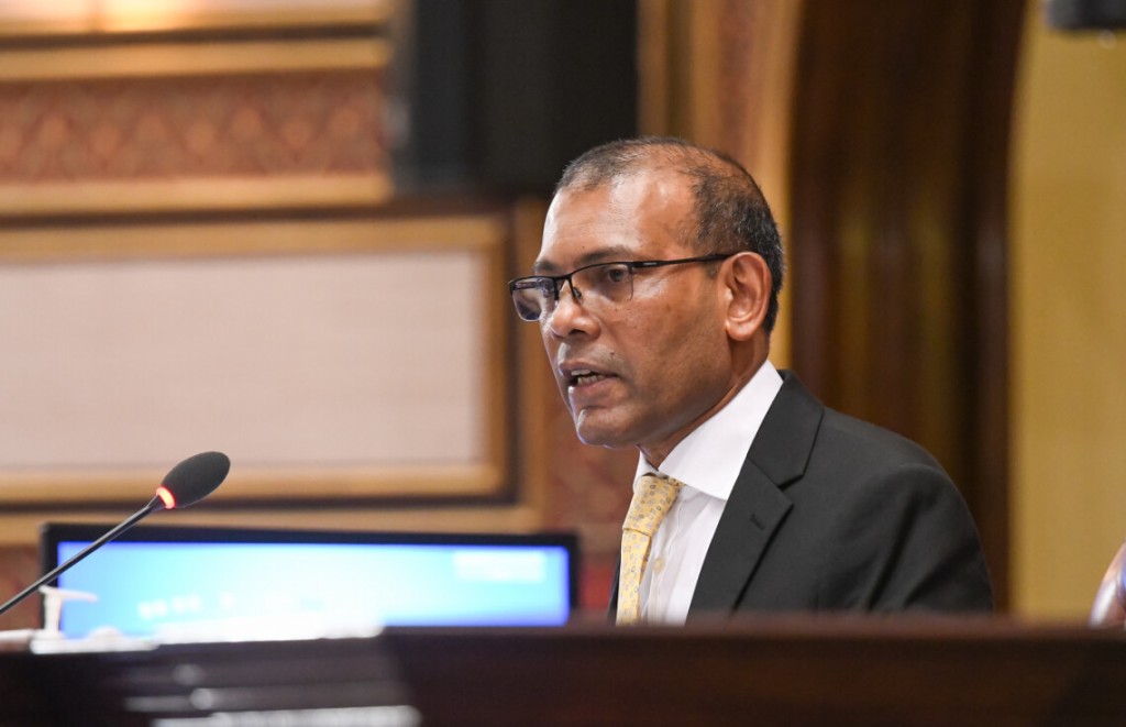 Fuluhunge hidhumathuge gaanoonun vazeerah mihaaru havaalu kurevifai vanee siyaasathu kandaelhun: Majlis Raees