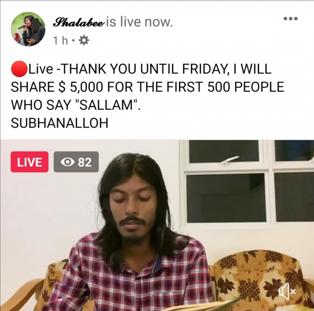 Shalabeege Quran video beynun kohggen makaraai heelathuge live thakeh, samaaluvey!