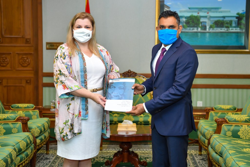 Vice President Presented with Dhivehi Translation of ‘The Nelson Mandela Rules’ by the UN Resident Coordinator