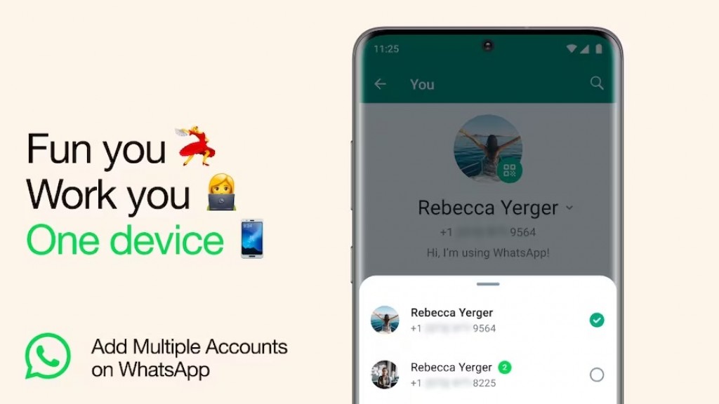 Mihaaru 2 phone gengulheykah nujeheyne, WhatsApp gai ithuru 2 number beynun kureveyne