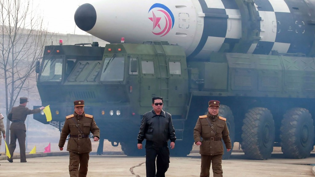 North Korea in  inter continental ballistic missile eh test eh koffi