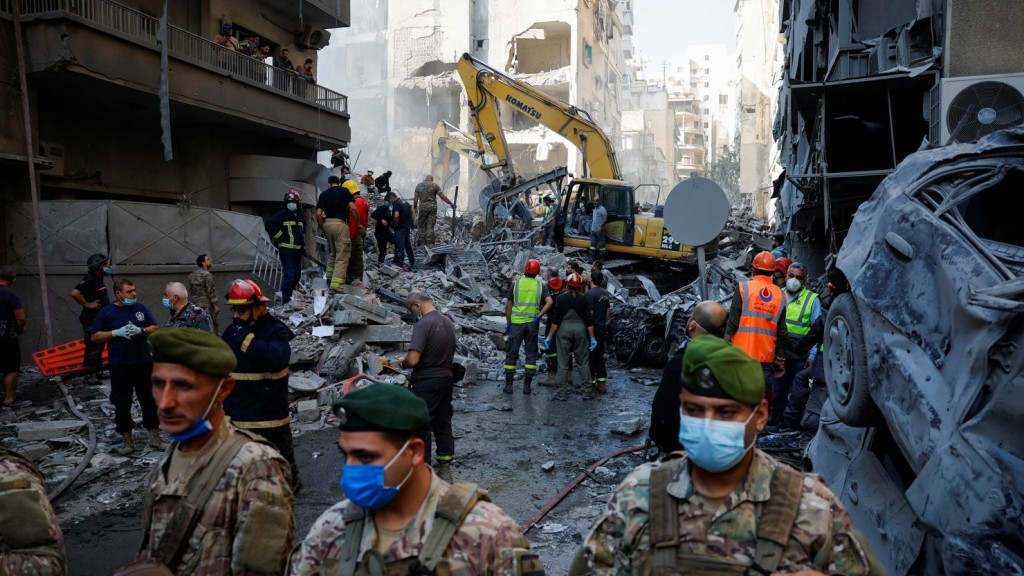 Israael in medhutherey Beirut ah dhin hamalaa ehggai 15 meehaku maraalaifi