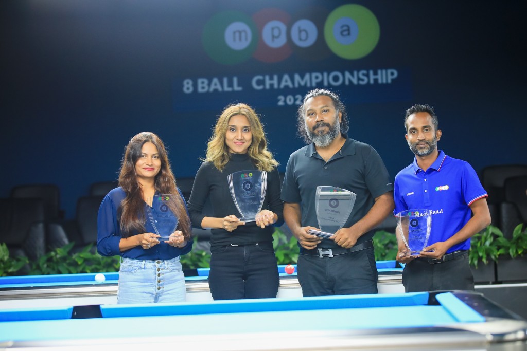 MPBA ge 8 Ball Championship ge championkann Shafraz aai Faathi ah