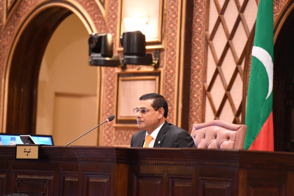 Majilis ge Raees aai Naib Raees inthihaabu kuraa jalsaa ge riyaasathugai Innavaanee Siyam