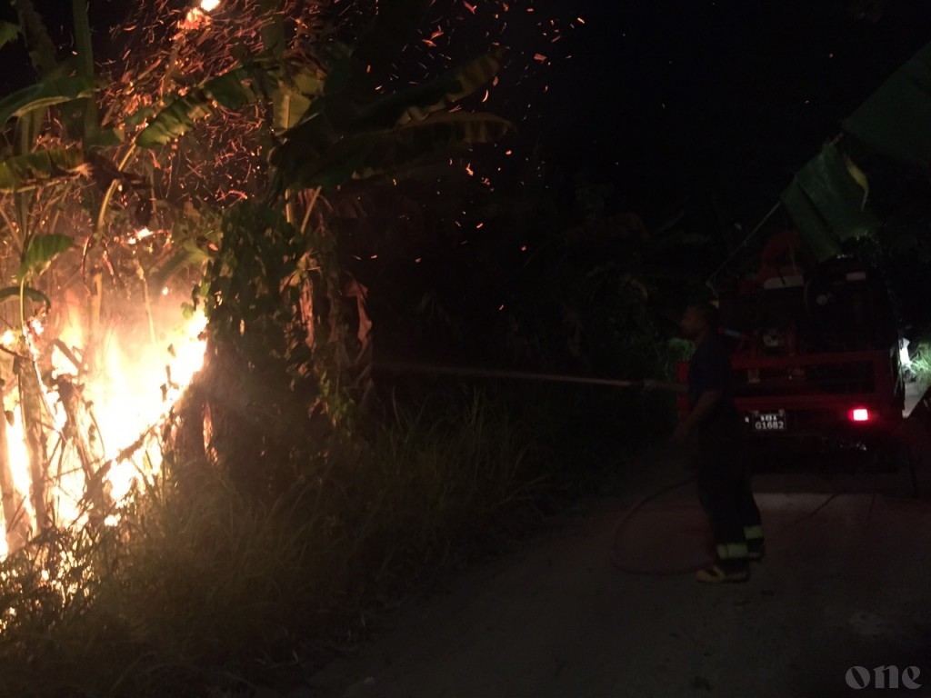 Fire at Fuvahmulah swamp
