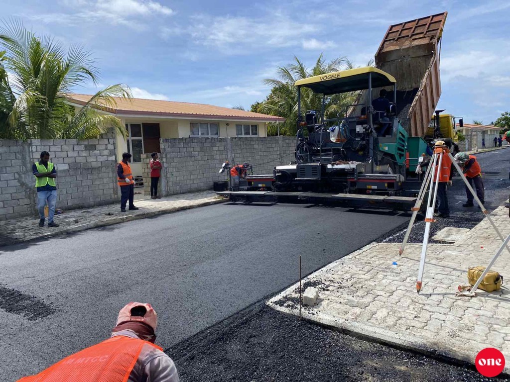 Large portion of Fonadhoo road development completed