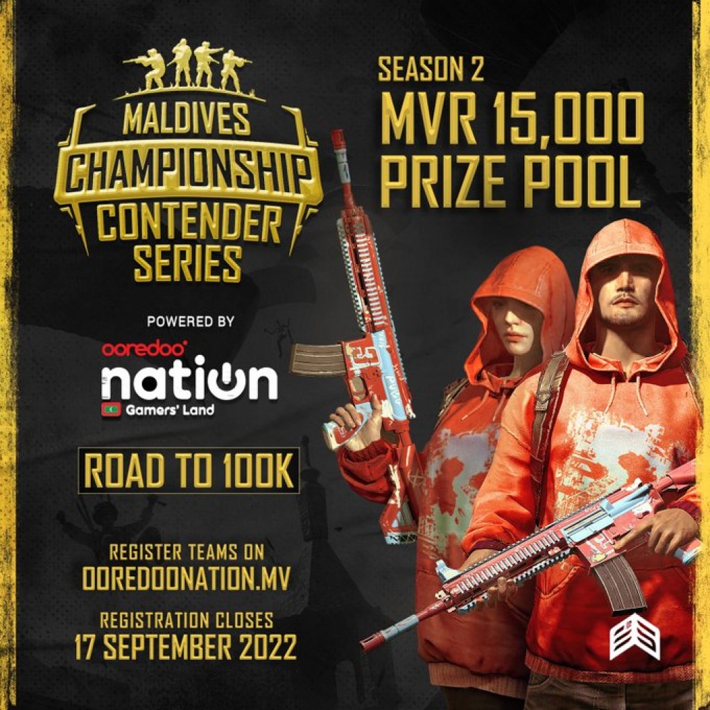 Ooredoo Pubg mobile championship ge series 2 gai registry vaan hulhuvaalaifi