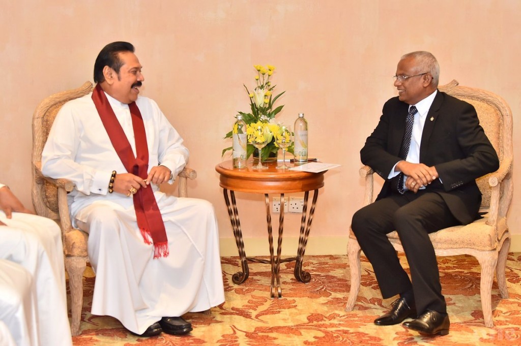 President Solih meets with Sri Lankan opposition leader Rajapaksa