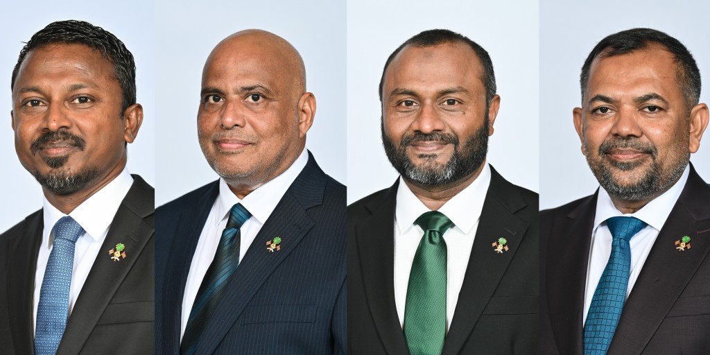 Democrats in ruhun nudheyn ninmee Usham, Zameer, Haidharu adhi Shaheem ah
