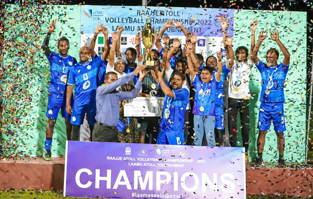 Raajje Atoll Volleyball championship: L. Atoll champion kan Goalhi aai Maamendhoo United ah