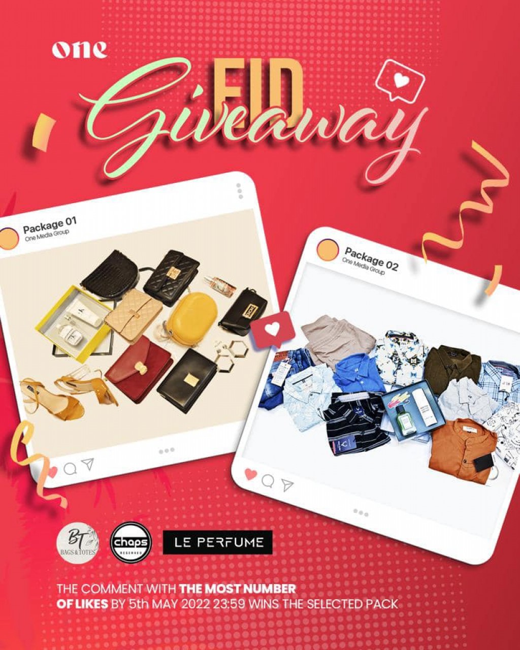 ''ONE'' ge Eid Giveaway: Aguhuri inaamuthakeh hoadhumuge furusathu hulhuvaalaifi